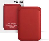 Portefeuille VOTIQ® pour MagSafe iPhone Apple 12/13/14/15 MINI/ MAX/PRO/PLUS - Porte-cartes - Porte-cartes Portefeuille - Rouge