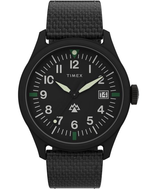 Timex Traprock TW2W23400 Horloge - Textiel - Zwart - Ø 43 mm