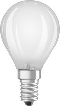 Ledvance Classic LED E14 Peer Filament Mat 3.4W 470lm - 927 Zeer Warm Wit | Beste Kleurweergave - Dimbaar - Vervangt 40W
