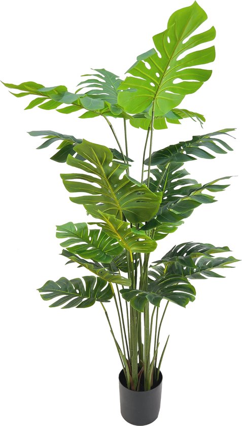 Monstera Kunstplant 165cm | Grote Monstera Kunstplant | Kunstplant voor Binnen | Grote groene kunstplant | Kunst gatenplant | Nep Monstera