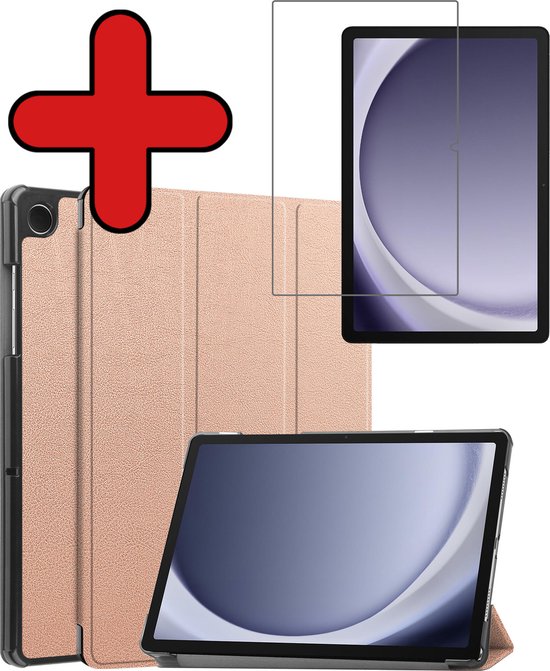 Samsung Galaxy Tab A9 Plus Cover Book Case Case Housse de Luxe avec  protecteur d'écran
