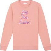 Wintersport sweater canyon pink XL - Ski you later - soBAD. | Foute apres ski outfit | kleding | verkleedkleren | wintersporttruien | wintersport dames en heren