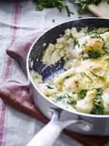 Bol.com GreenPan Geneva hapjespan 24 cm - met deksel - Tri-ply - PFAS-vrij aanbieding