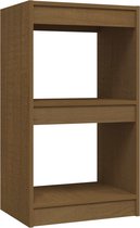 vidaXL - Boekenkast - 40x30x71,5 - cm - massief - grenenhout - honingbruin