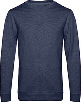 2-Pack Sweater 'French Terry' B&C Collectie maat XL Heather Donkerblauw/Navy