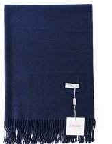 Emilie Scarves Pashmina sjaal Cashmere omslagdoek Blauw - 200*63CM