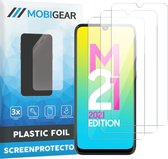 Mobigear Screenprotector geschikt voor Samsung Galaxy M21 | Mobigear Screenprotector Folie - Case Friendly (3-Pack)