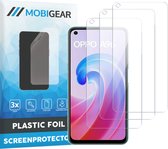 Mobigear Screenprotector geschikt voor OPPO A96 | Mobigear Screenprotector Folie - Case Friendly (3-Pack)