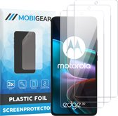 Mobigear Screenprotector geschikt voor Motorola Edge 30 | Mobigear Screenprotector Folie - Case Friendly (3-Pack)
