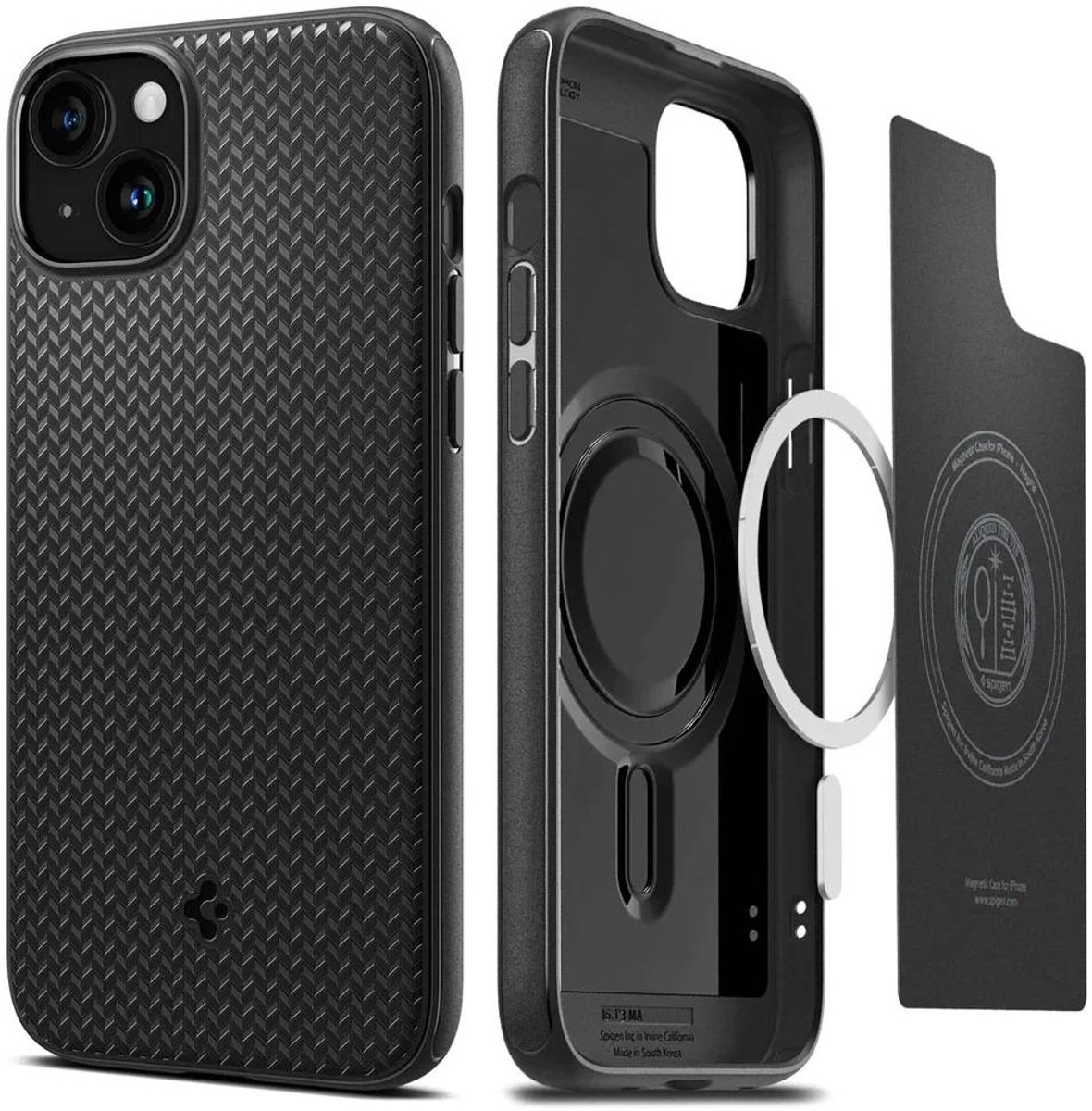 Spigen Magfit Armor Case hoesje geschikt voor iPhone 15 - zwart