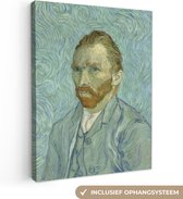 Canvas Schilderij Zelfportret - Vincent van Gogh - 60x80 cm - Wanddecoratie
