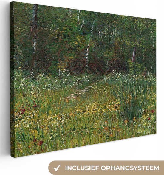 Canvas Schilderij Asnières - Vincent van Gogh - 80x60 cm - Wanddecoratie
