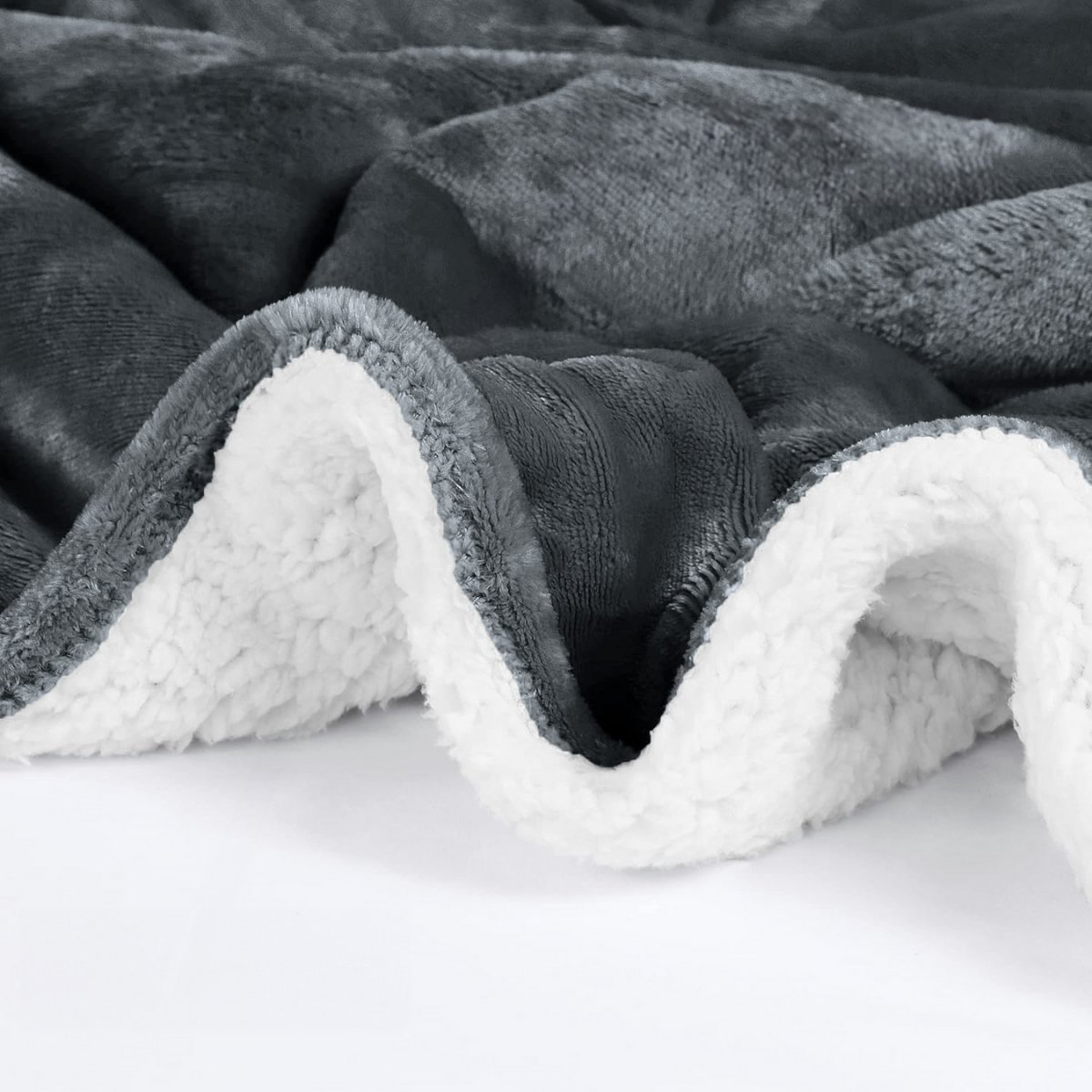 Aisbo Sherpa Fleece Deken Rood 220x240 Cm - Pluizige Warme Deken Voor Bed En Bank