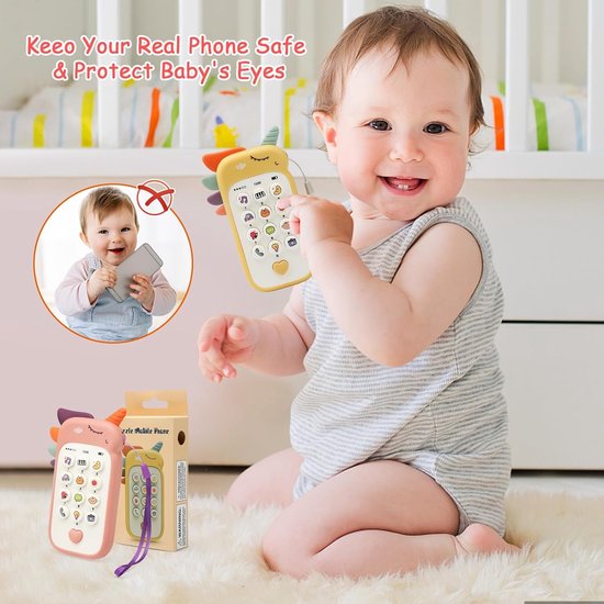 Jouets mobiles pour bébé à partir de 3 mois, avec télécommande pour  téléphone