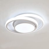 Plafondlamp LED, 32W 2350LM Plafondarmatuur, Koud Wit Licht 6500k Ronde Moderne Plafondlamp voor Slaapkamer Badkamer Kinderkamer Keuken Hal