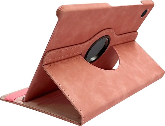 Casemania Étui pour Samsung Galaxy Tab A9 Plus (11 pouces 2023) Pink - Étui rotatif pour tablette