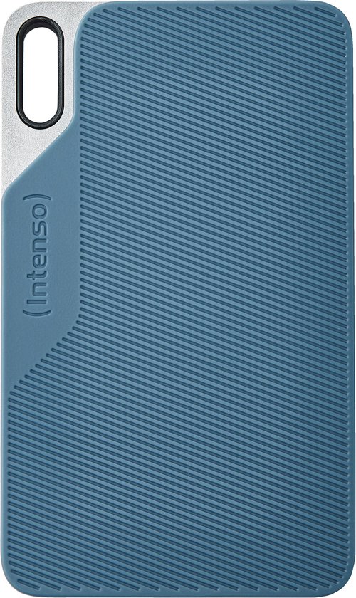 (Intenso) SSD portable robuste TX100 1 To - USB 3.2 5 Gbit/s - antichoc - gris/bleu (3826460)