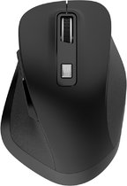 Draadloos muis - Ergonomische muis - Draadloze computermuis - Comfortabel met duimsteun - Wireless | Zwart G-526