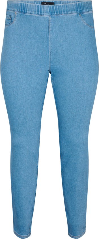 ZIZZI JTALIA, JEGGINGS Dames Jeans - Light Blue - Maat XXL/78 cm
