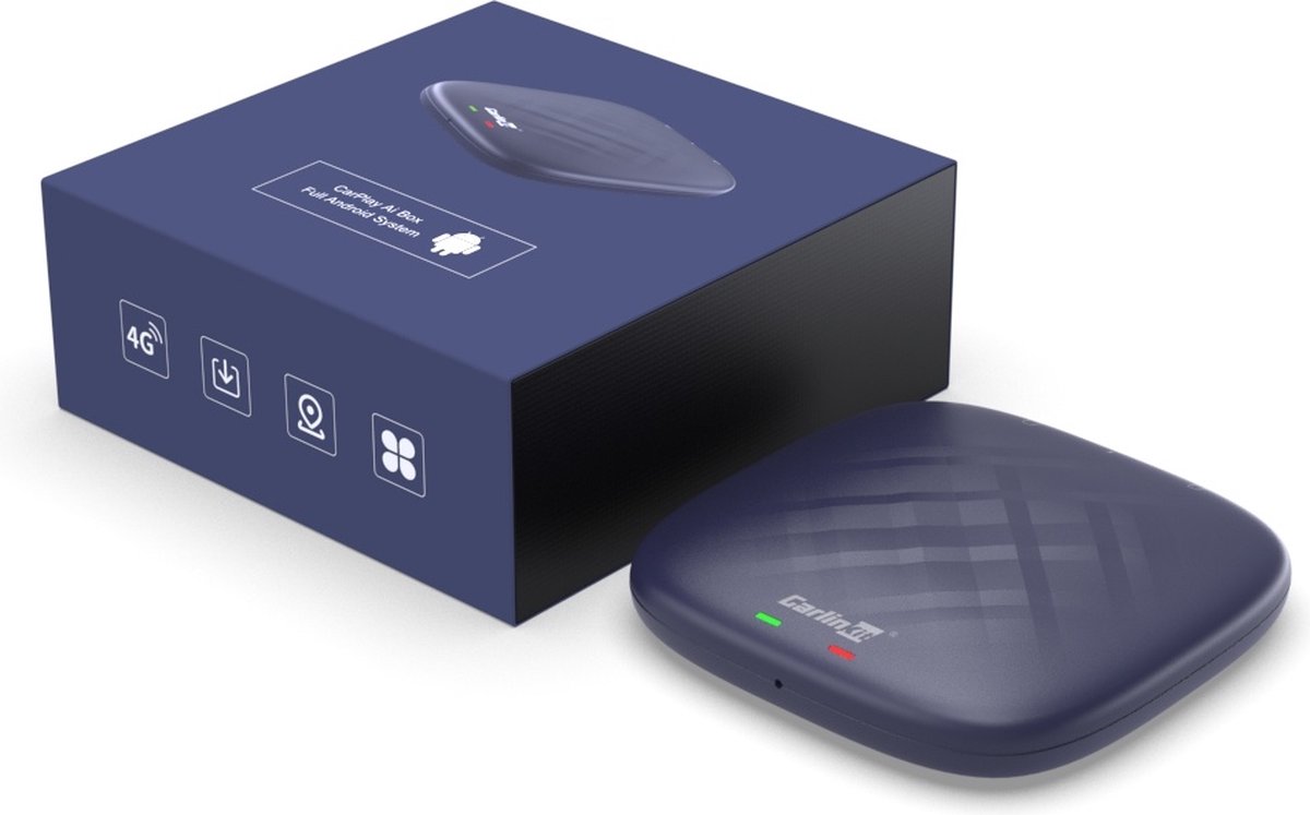 CarlinKit CarPlay Ai Box 4G LTE Wifi CarPlay voor draadloos Android Auto Youtube Netflix Iptv Box 4+64G