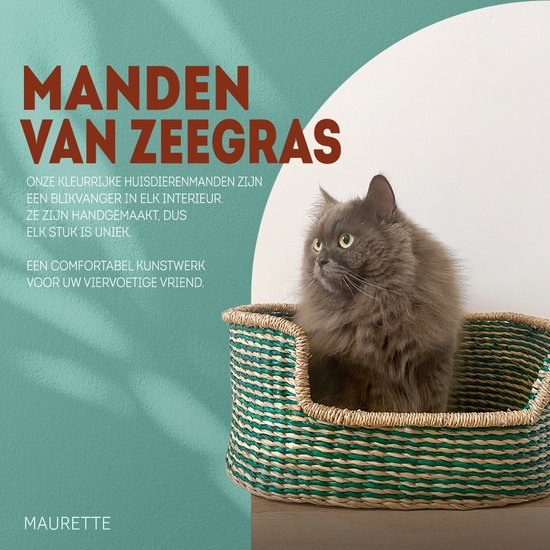 Maurette | Panier Chiens et chat | Jonc de mer tressé | Valence | Grand