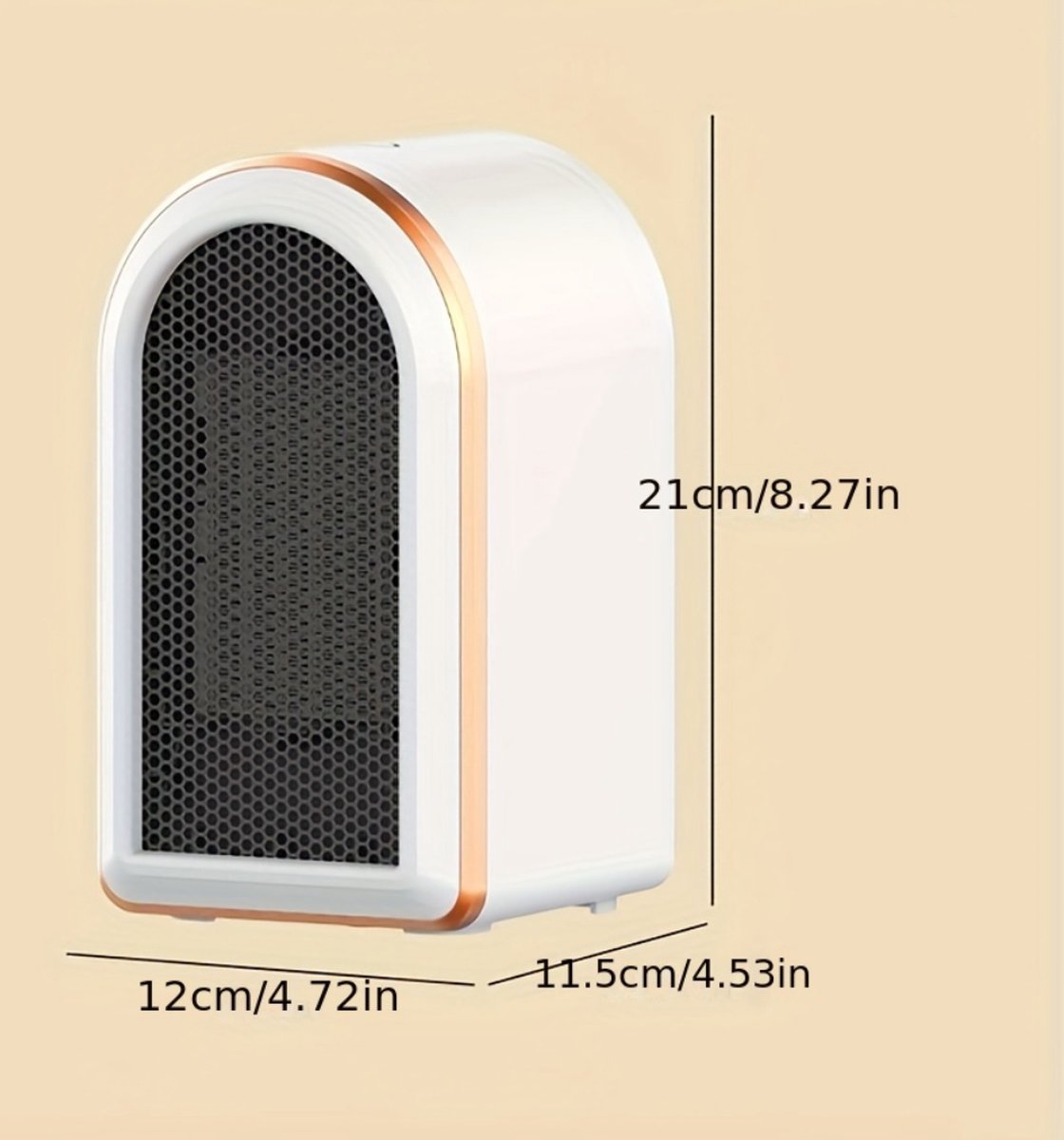 Elektrische Kachel - Haard - Heater - Mini Kachel - Infrarood Verwarmingspaneel - Winter – foto 2