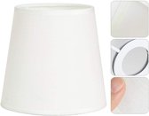 Lampenkap, kroonluchter van stof, kleur E14, voor wandlamp, nachtkastje, mini-lampenkap, tafellamp, beige