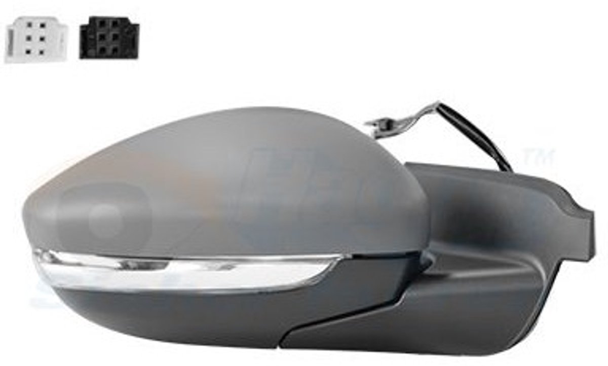 VanWezel 0959808 - Rétroviseur éléctrique complet droit pour Citroen C4 cactus de 02/2018 à maintenant