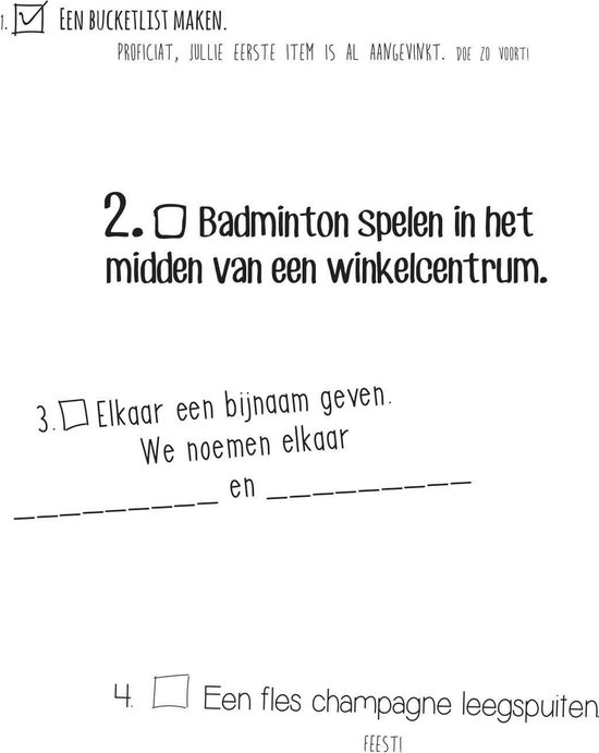 Het Bucketlist boek voor vrienden