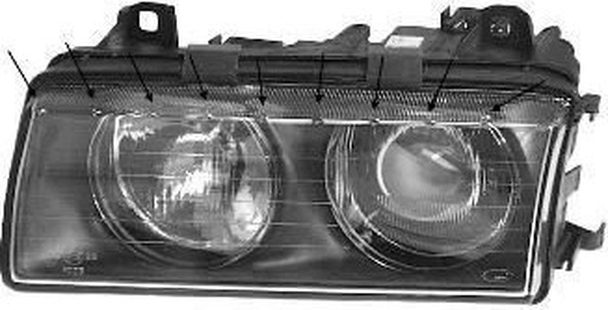 VanWezel 0640963 - Phare gauche pour Bmw 3 e36 de 1990 à 1998