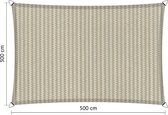 Shadow Comfort - rechthoek - 3x5m - 300x500cm - HDPE - Waterdoorlatend- Sahara Sand