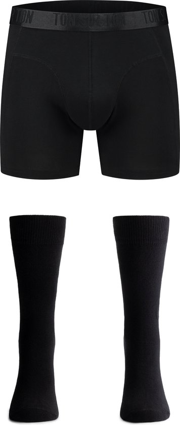 Ton Sur Ton - Herenondergoed - Heren Boxershort - Mannen sokken - Heren Sokken - Heren Onderbroeken - Classic Noir XL/41-46