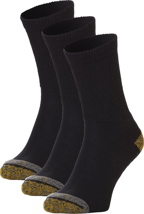 CAT / Caterpillar Work Socks | Diabetes sokken / werksokken | Maat 39-42 | Zwart | 3 paar sokken