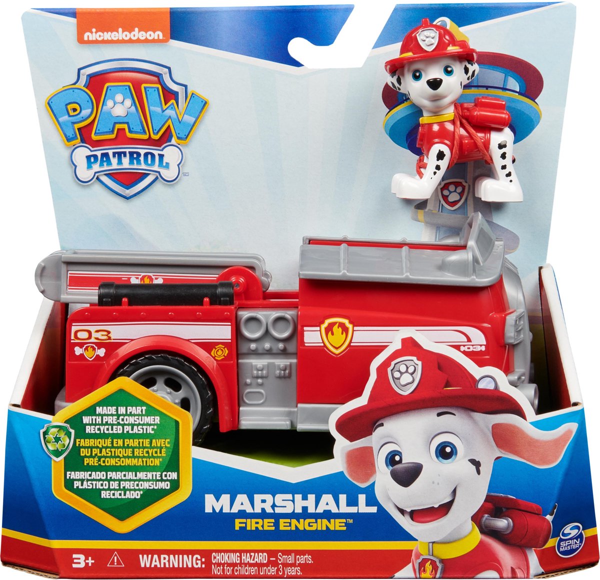 PAW Patrol - Marshall's Brandweerwagen - speelgoedauto met speelfiguur — afbeelding 12