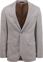 Suitable - Blazer Linnen Beige - Heren - Maat 52 - Slim-fit