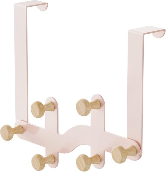 GmeDhc Deurhaken om op te hangen met 5 houten haken om op te hangen, handdoekhouder voor deur, kapstok voor hoeden, badjassen, badkamers, slaapkamers, voor deurdikte 4,5 cm GmeDhc Deurhaken om op te hangen met 5 houten haken om op te hangen, handdoekhouder voor deur, kapstok voor hoeden, badjassen, badkamers, slaapkamers, voor deurdikte 4,5 cm