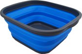 SAMMART Folding Tub (Grey/Blue, 5.5 L Tub)