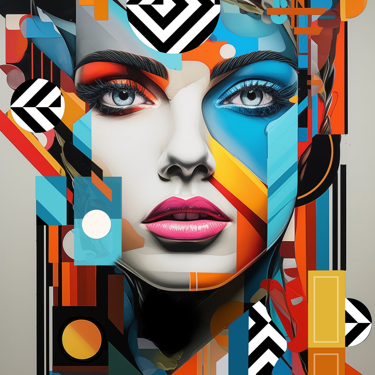 POPART LADY: 60x80cm Plexiglas Decoratie - Kunst - Vrouw - Woninginrichting