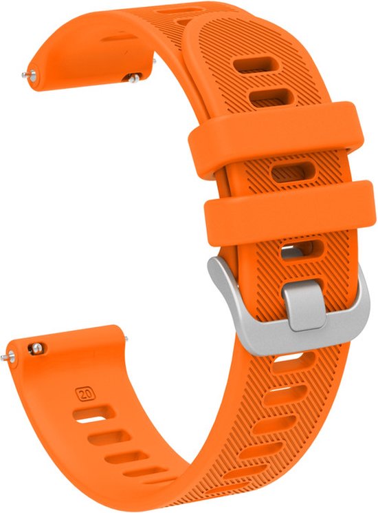 Foto: Siliconen bandje geschikt voor geschikt voor amazfit gts gts 2 gts 2e gts 2 mini gts 3 gts 4 gts 4 mini bip bip u bip lite gtr 42 mm pop pop pro oranje