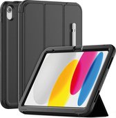 Robuuste Tablet Hoes - Geschikt voor iPad 2022 Hoes 10e Generatie -10.9 inch (2022) - Zwart
