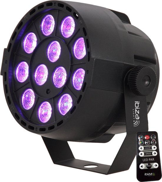 Ibiza Light - Spot LED RGB - Multicolore 12 x 3W avec télécommande | bol