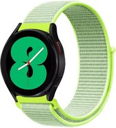 By Qubix Sport Loop nylon bandje - Geel - Xiaomi Mi Watch - Xiaomi Watch S1 - S1 Pro - S1 Active - Watch S2