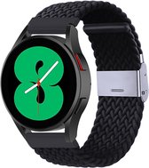 By Qubix Braided nylon bandje - Zwart - Xiaomi Mi Watch - Xiaomi Watch S1 - S1 Pro - S1 Active - Watch S2