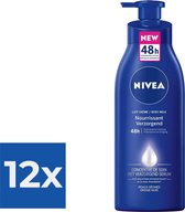 NIVEA Verzorgend - 400 ml - Body Milk - Voordeelverpakking 12 stuks