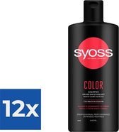 Syoss Color Shampoo - 440 ml - Voordeelverpakking 12 stuks