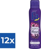 Fa Luxurious Moments Deodorant Spray 150ml - Voordeelverpakking 12 stuks