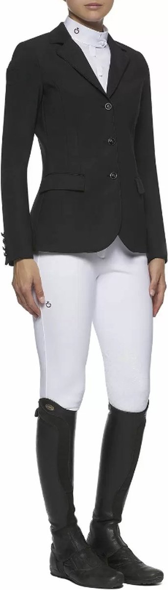 Veste Noire Femme Cavalleria Toscana – Équitation – Taille 40 IT – Fabriquée En Italie