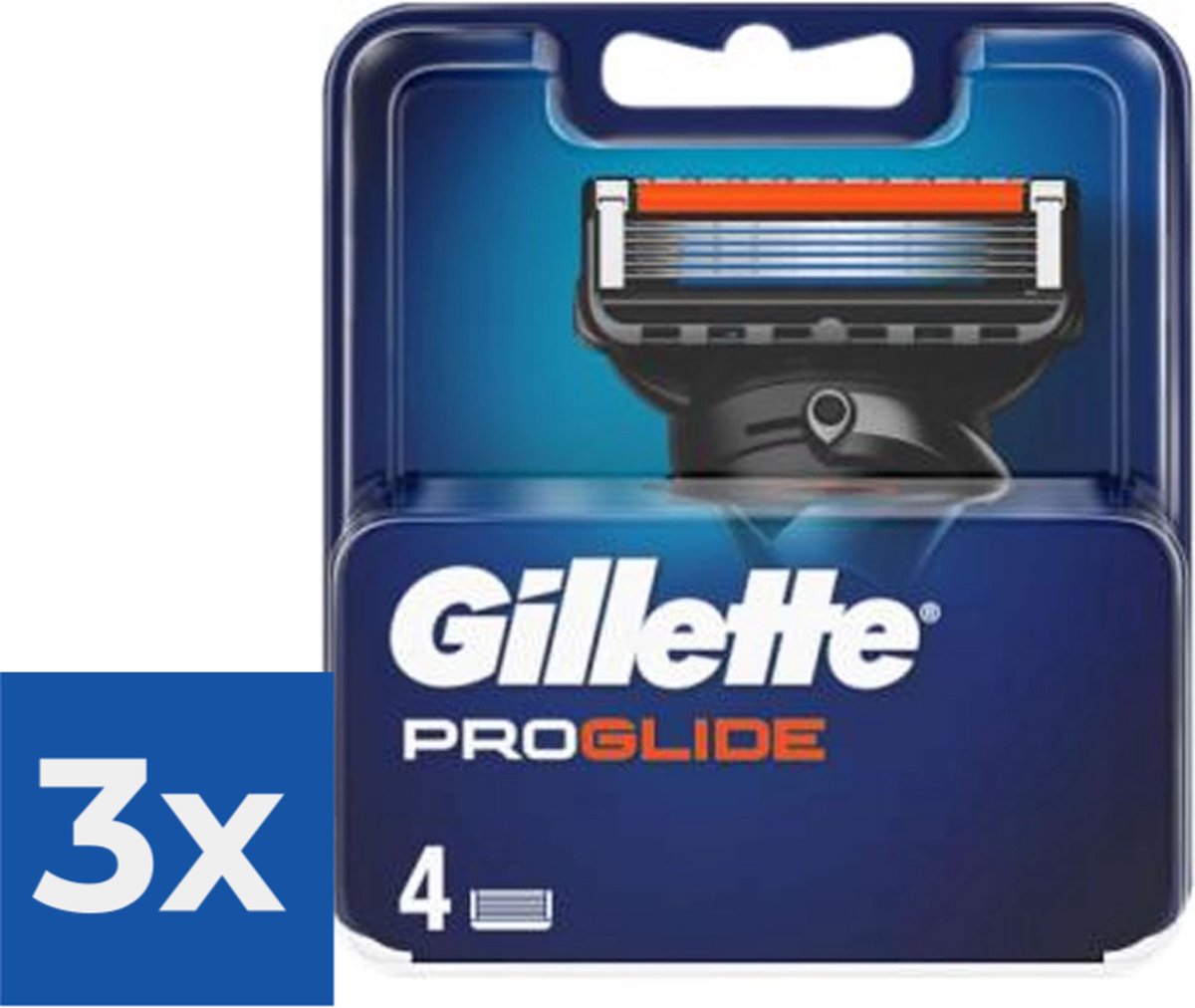 Gillette - Fusion 5 - ProGlide - Scheermejses/Navulmesjes - 4 Stuks - Voordeelverpakking 3 stuks