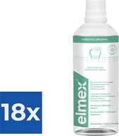 Elmex Tandspoeling Sensitive 400 ml - Voordeelverpakking 18 stuks