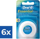 Oral-B Essential - 50 m - Flosdraad - Voordeelverpakking 6 stuks